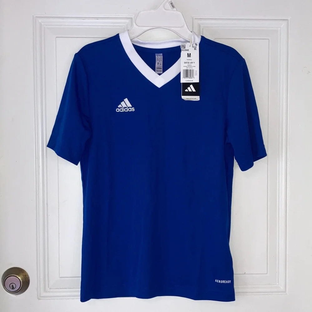 ADIDAS Entrada 22 Jersey Team Royal Blue Youth Boys Girls UNISEX Medium